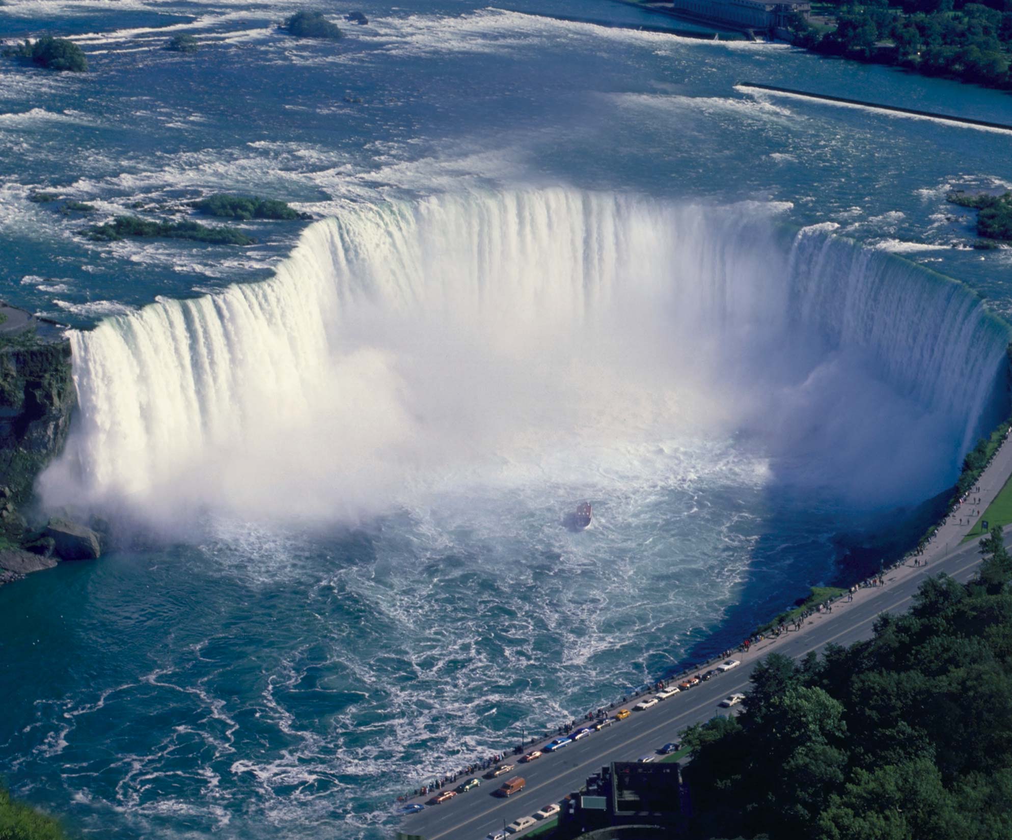 42-floor Embassy Suites By Hilton® Fallsview Hotel overlooking the famous horseshoe falls in Niagara Falls, Ontario, Canada